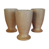 Set of 3 sandstone mazagrans