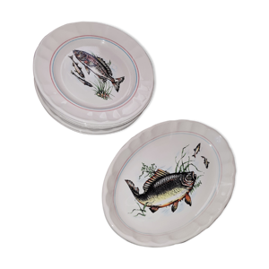 Ancien service à poissons