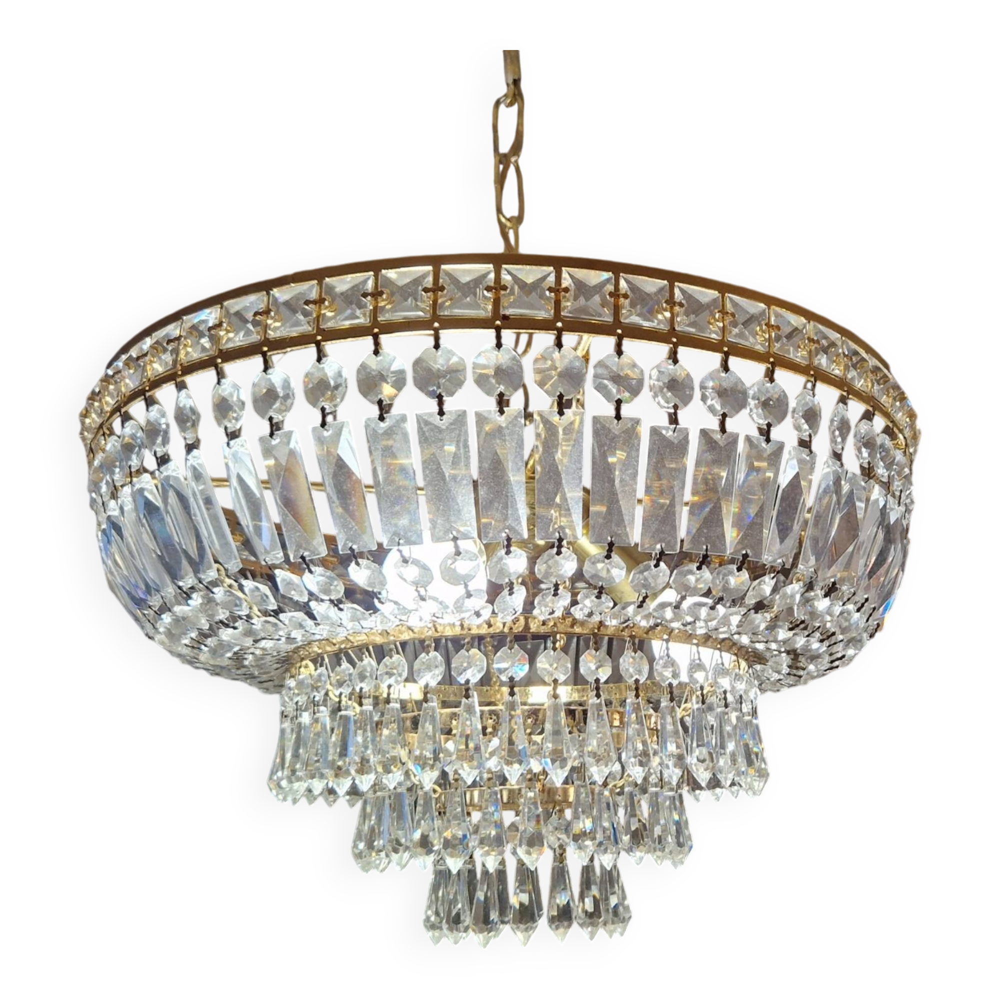 Lustre pampille vintage