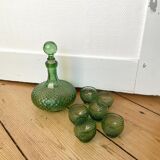 Carafe and polished glasses Made in Italy