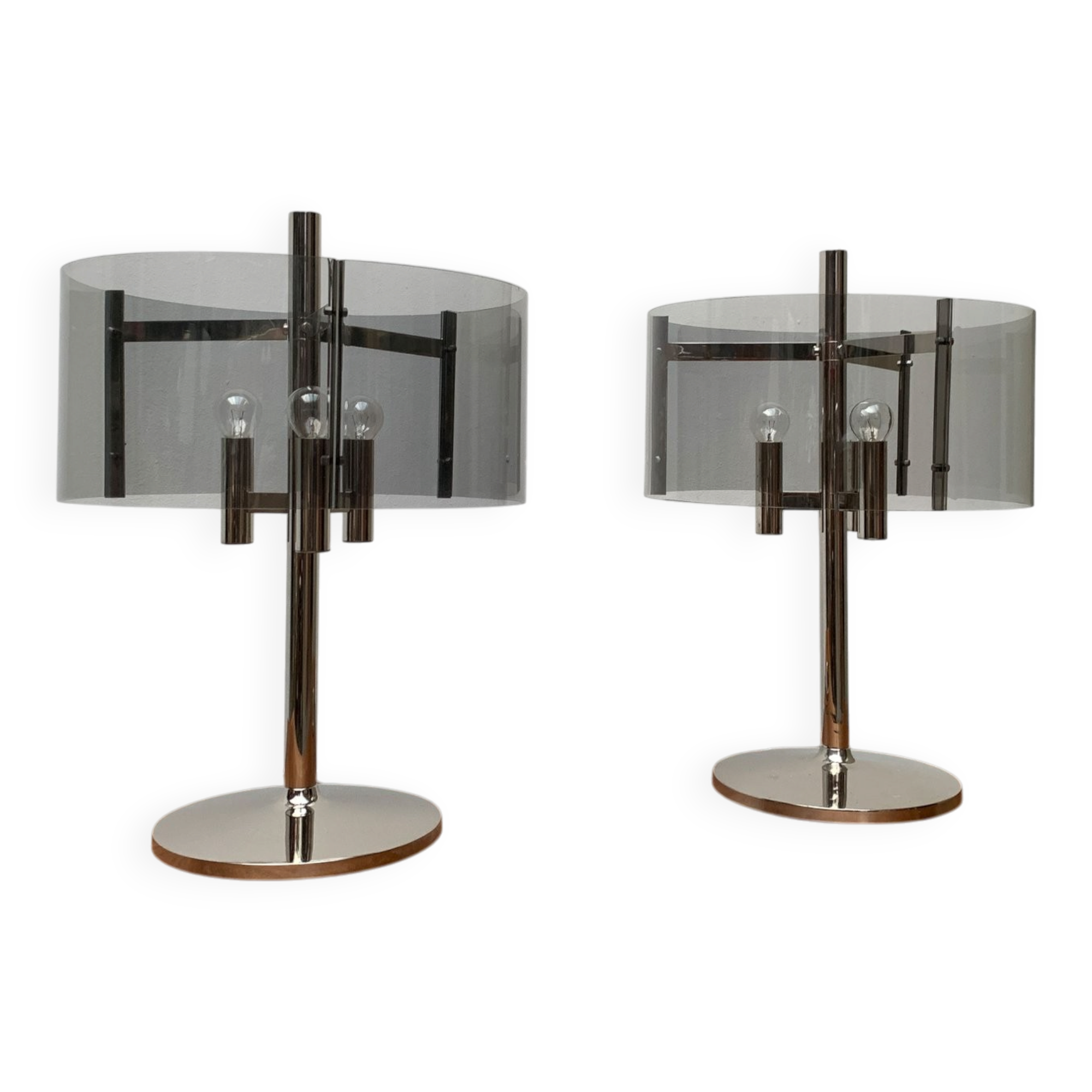 Lampes de table Space Age du milieu du siècle, années 1970, lot de 2