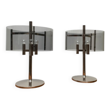 Mid-century Space Age table lamps, 1970s, set of 2