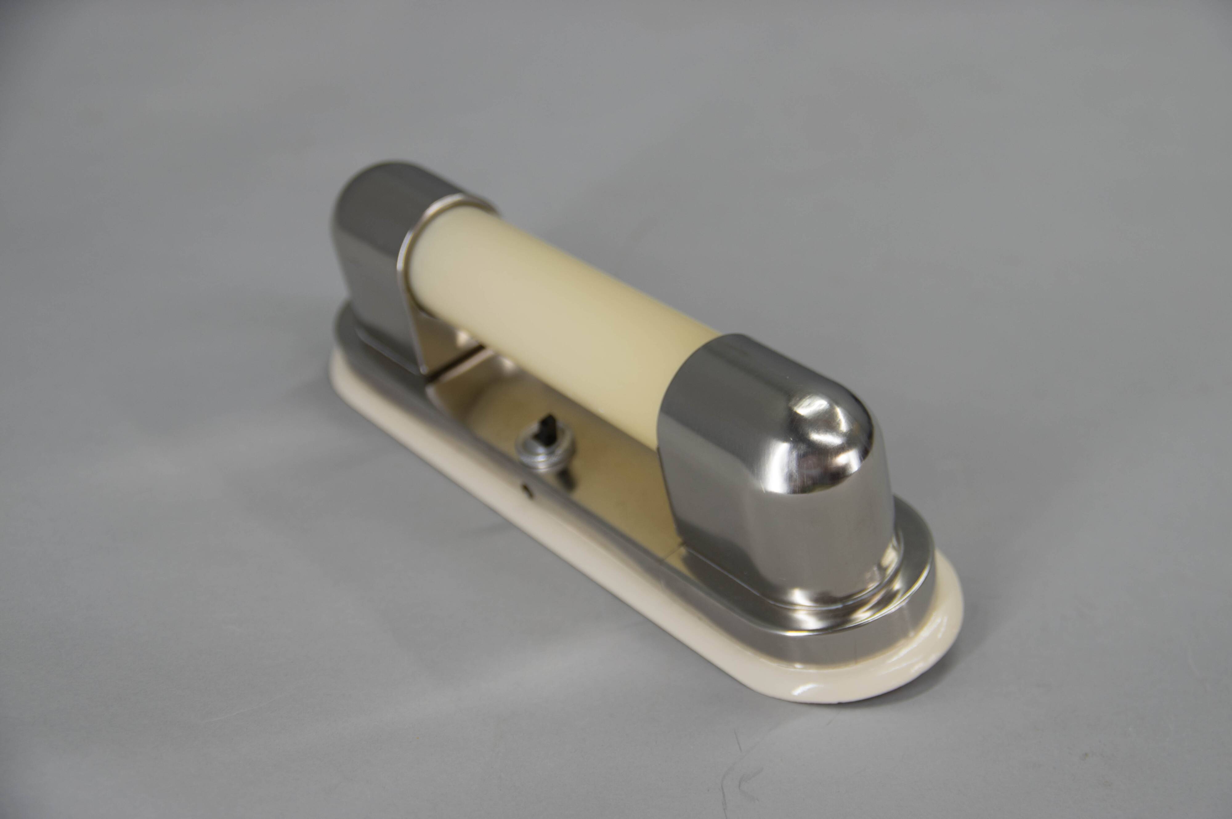 Art Deco / Functionalist / Bauhaus Wall Light, 1930s, Restored