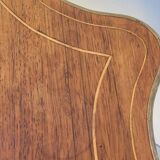 Napoleon III violin-shaped middle desk table 19th in marquetry
