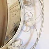 Miroir convexe en fer forgé, Angleterre années 1950