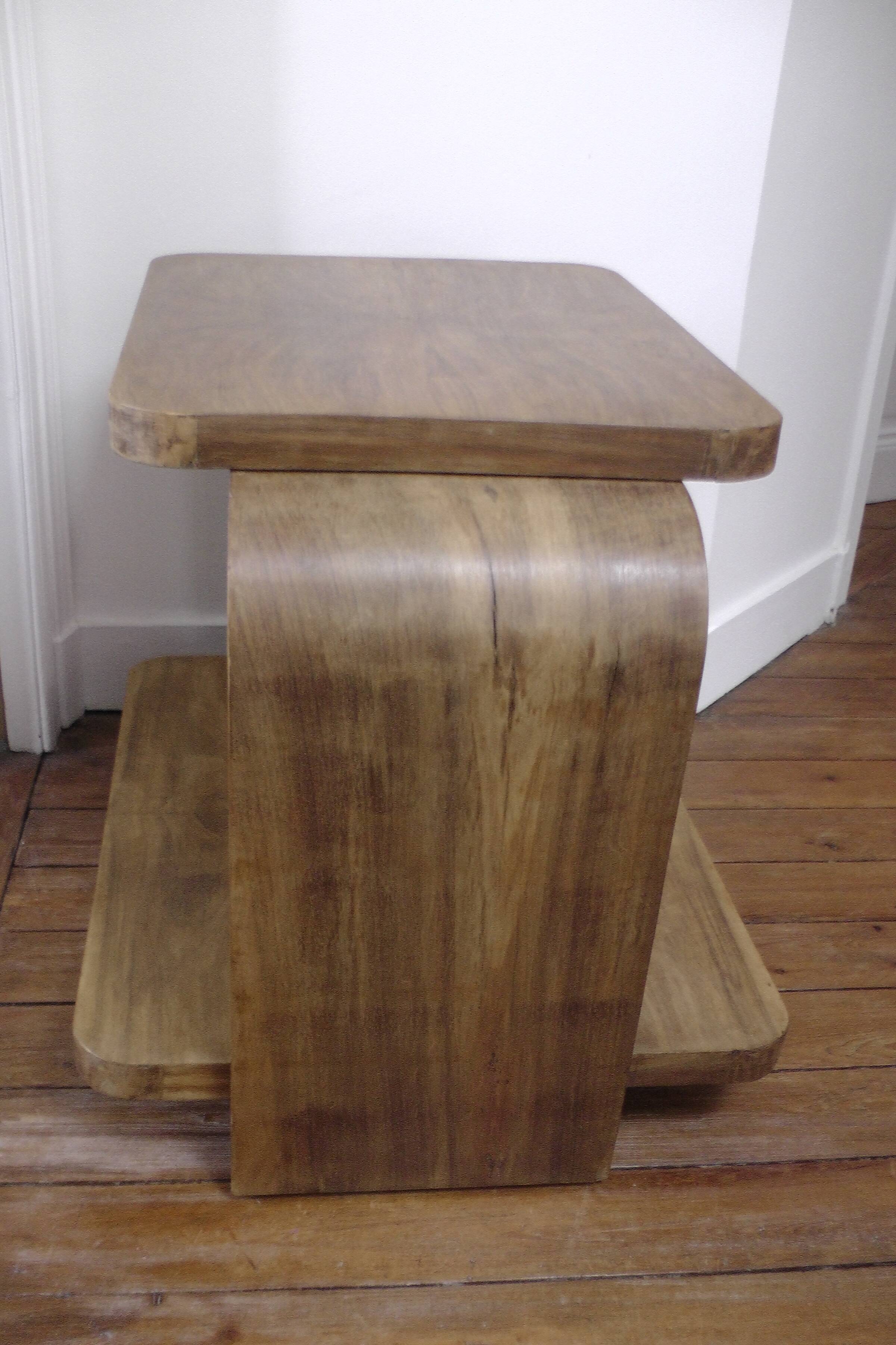 Table basse double plateau années 30/40