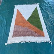 Tapis marocain fait main traditionnelle taille 2/3 m