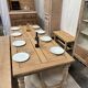 Solid oak farmhouse table