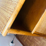 Rattan TV cabinet