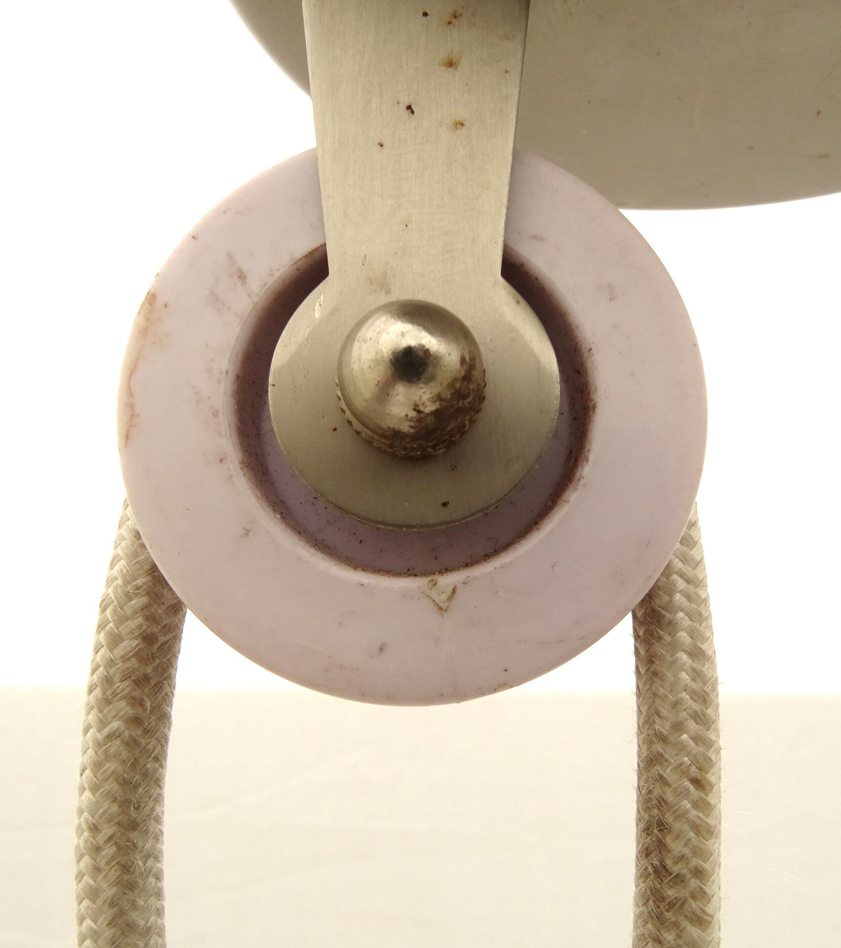 Pendant lamp rise and drop in transparent cut glass