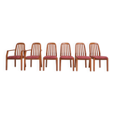 Ensemble de 6 chaises danoises en bois par Dyrlund, années 1960