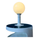 White Space Age table lamp Woja Holland with opal glass shade