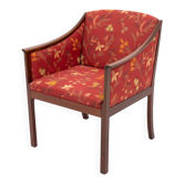 Fauteuil élégant moderne danois par Ole Wanscher pour P. Jeppensen, années 1960