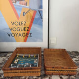 2 paniers en rotin