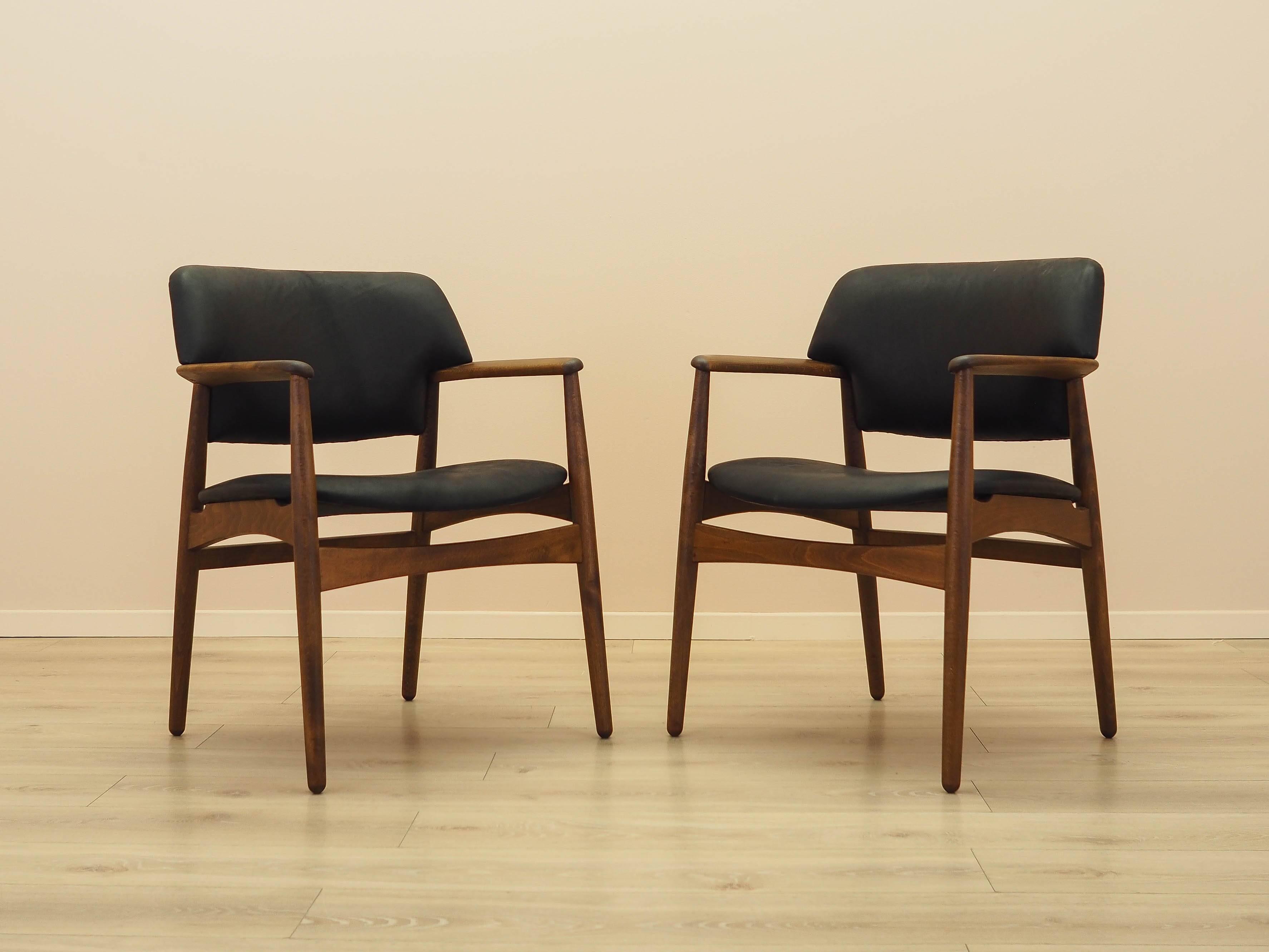 Larsen & Madsen Oak Lounge Chair for Fritz Hansen, 1970s