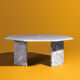 Coffee table made of marble, 8 corners