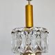 Pair of midcentury glass chandeliers/pendants by Kinkeldey, Germany, 1970s