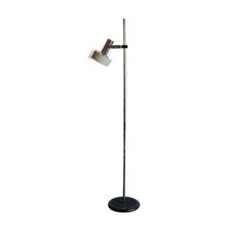 Stilnovo Italian metal white floor lamp, 1960