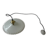 Old opaline laced suspension 26.5 cm vintage