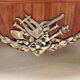 Transition chest of drawers with floral marquetry and music trophy