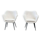 Boucle lounge / easy chairs