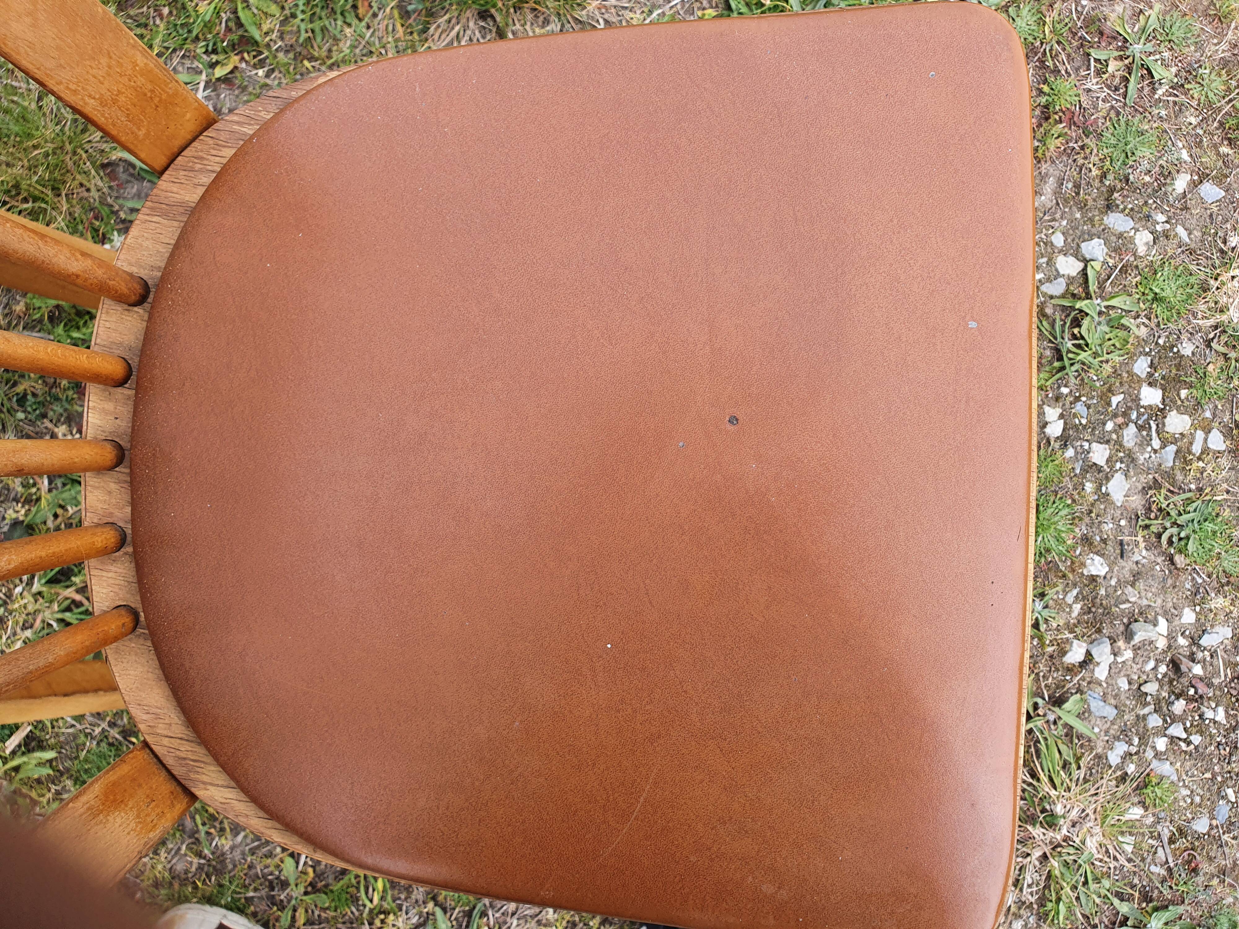 2 Baumann chairs No.12 brown seat