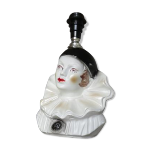 lampe Pierrot en céramique