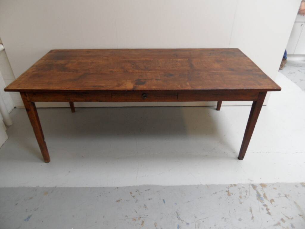 Antique French oak dining table