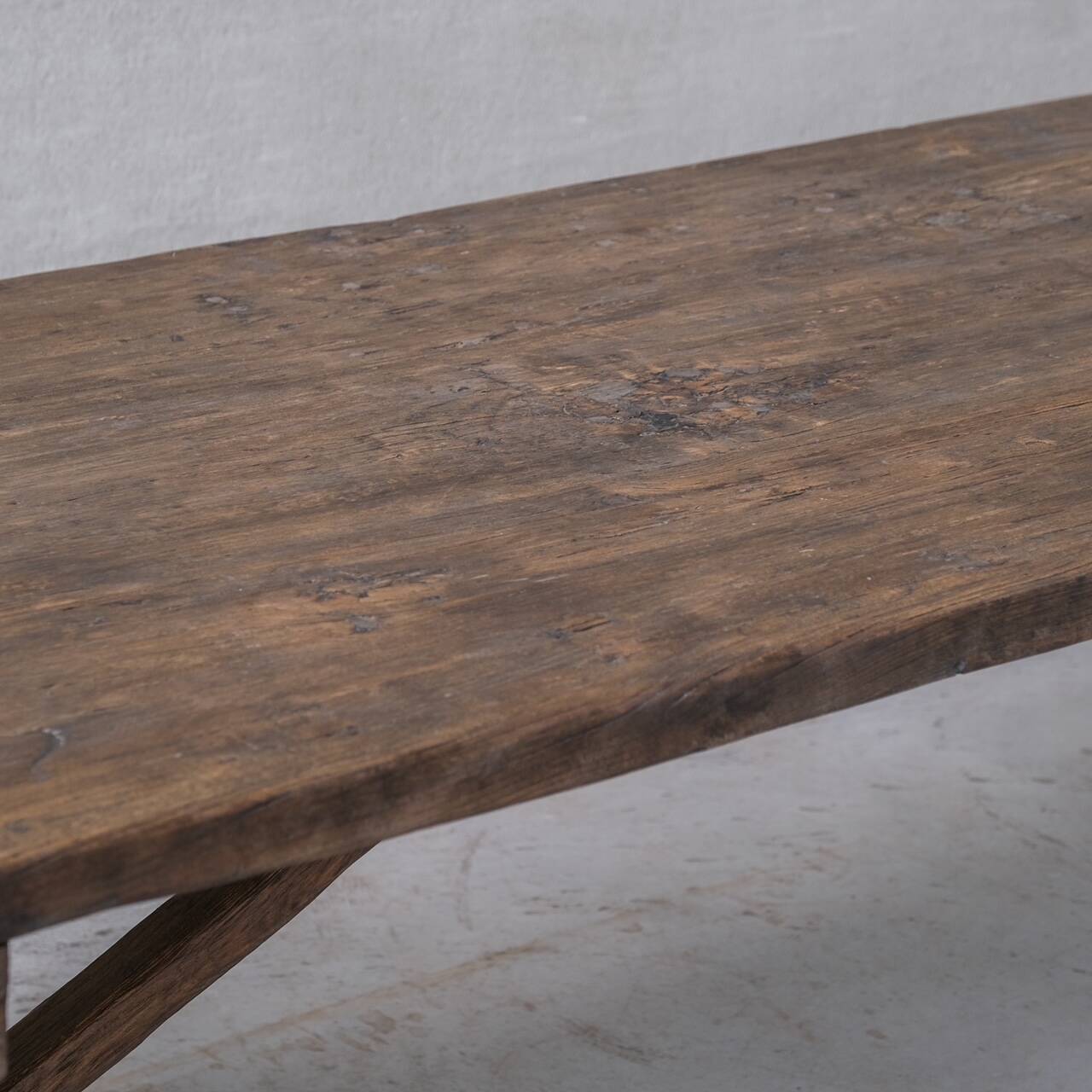 Antique French Large Oak Dining Table