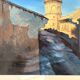 Tableau Peinture Asiatique Temple Jueshan Chinois Mythe Wukong
