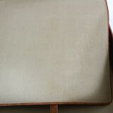 Set three vintage leather suitcases