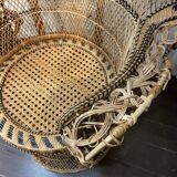 Emmanuelle rattan armchair 1970