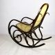 Vintage Brown Rocking Chair by Michael Thonet