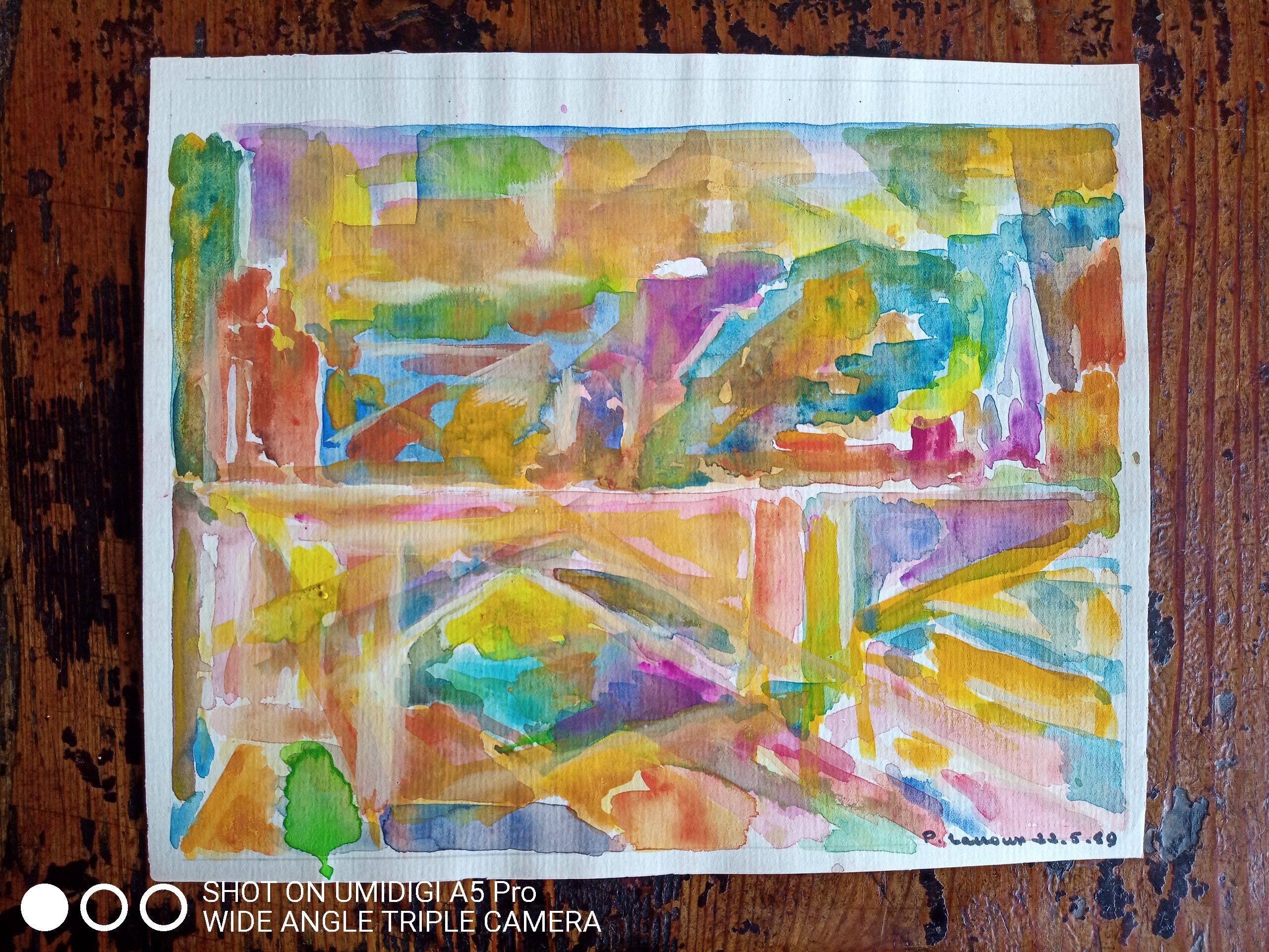 Pierre Lacroux (1909-1993) Gouache on paper 24 x 32 cm - from 1989 - (288)