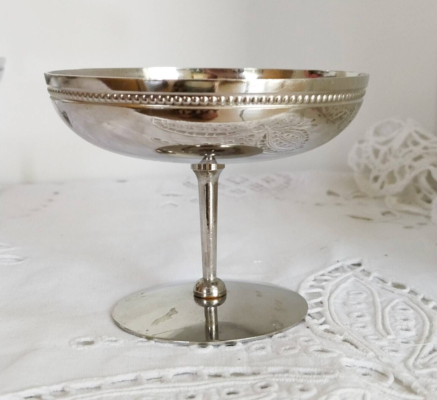 Ice cream or sorbet cups, set of 6, in 18/10 stainless steel (ref 24 / 25)
