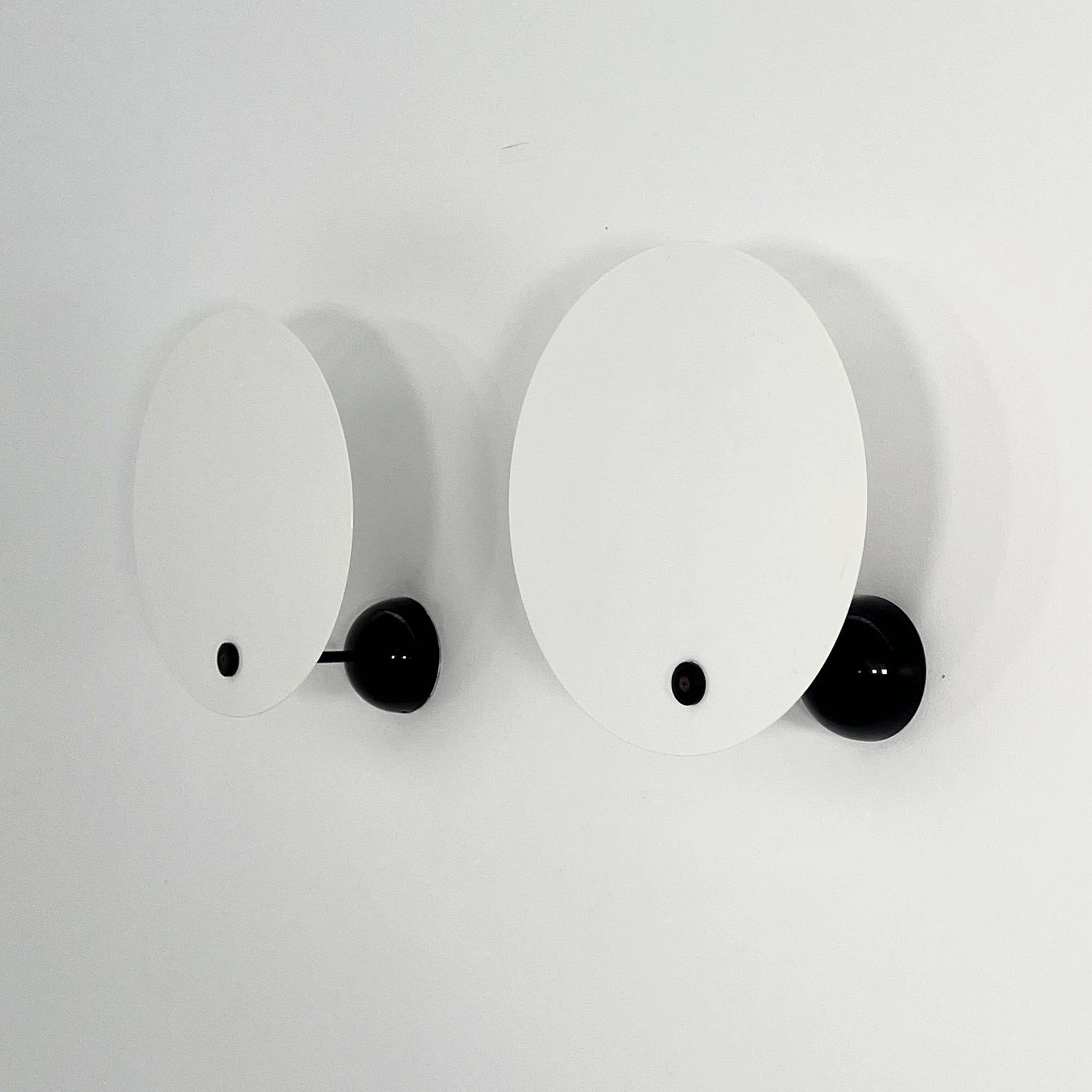 Pair of Monet wall lights by Vico Magistretti for Oluce, 1980