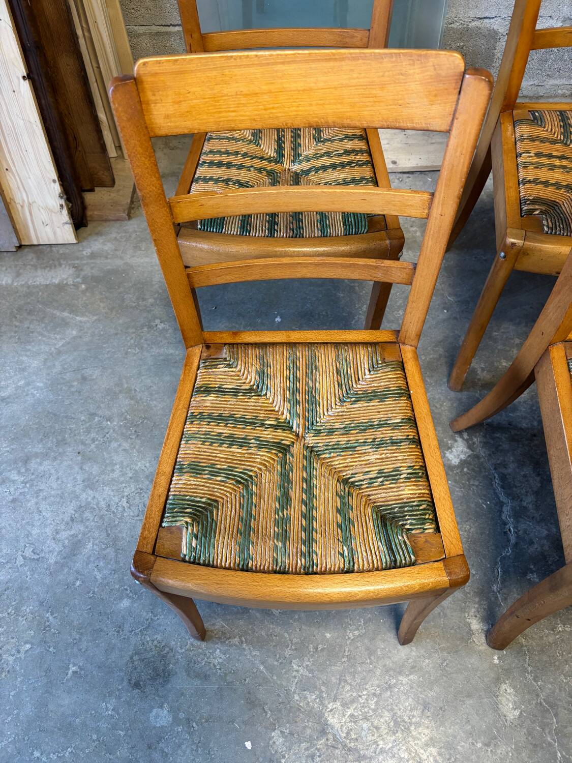 Monobloc bistro chairs