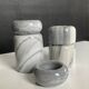 Set of 5 nesting candle holders in white marble.