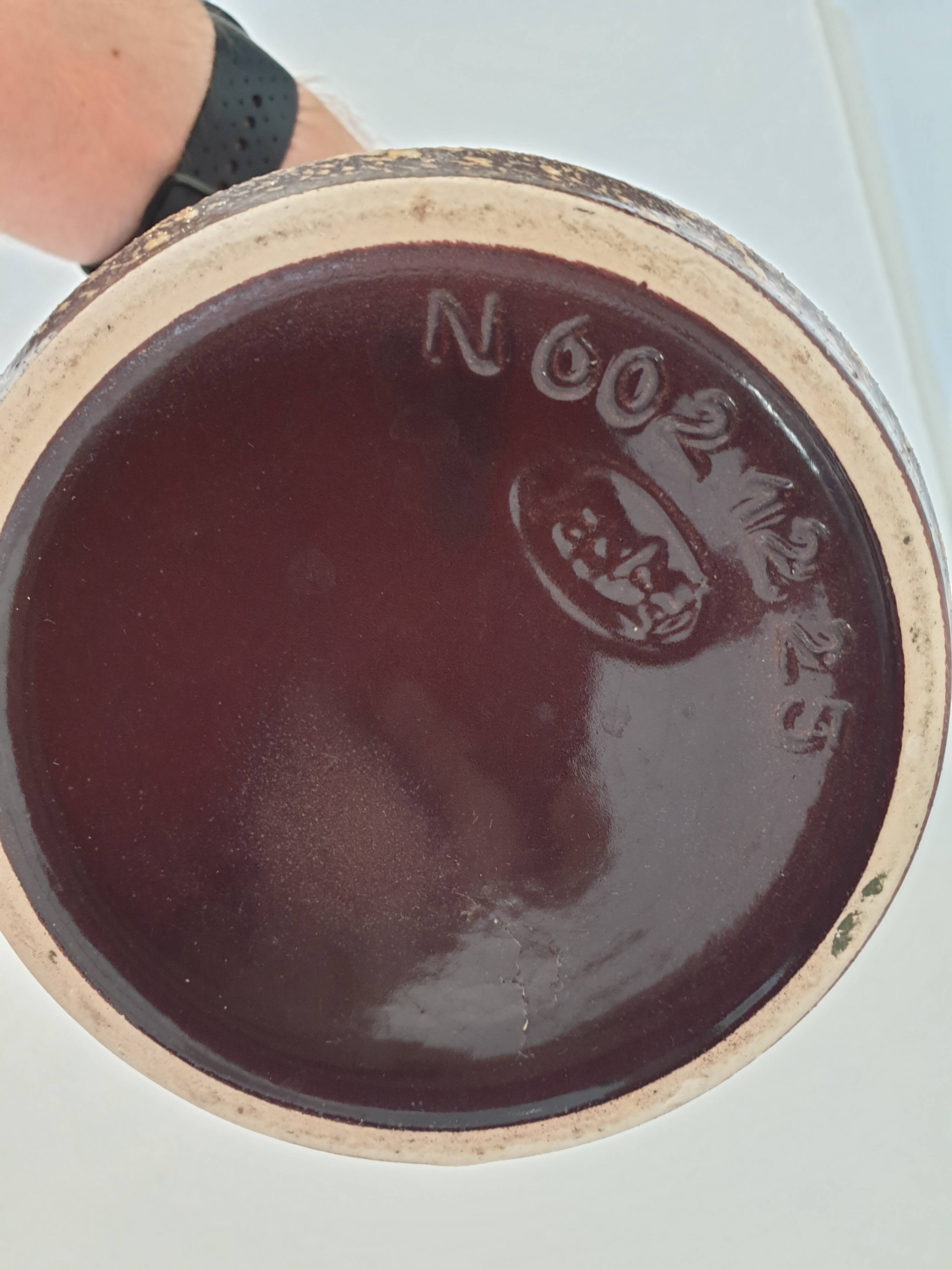 Vintage Jasba ceramic vase with handle - Height 25cm - 70's