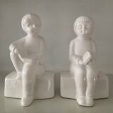 Vintage ceramic bookends