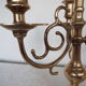 Brass chandelier 4 burners 3 branches