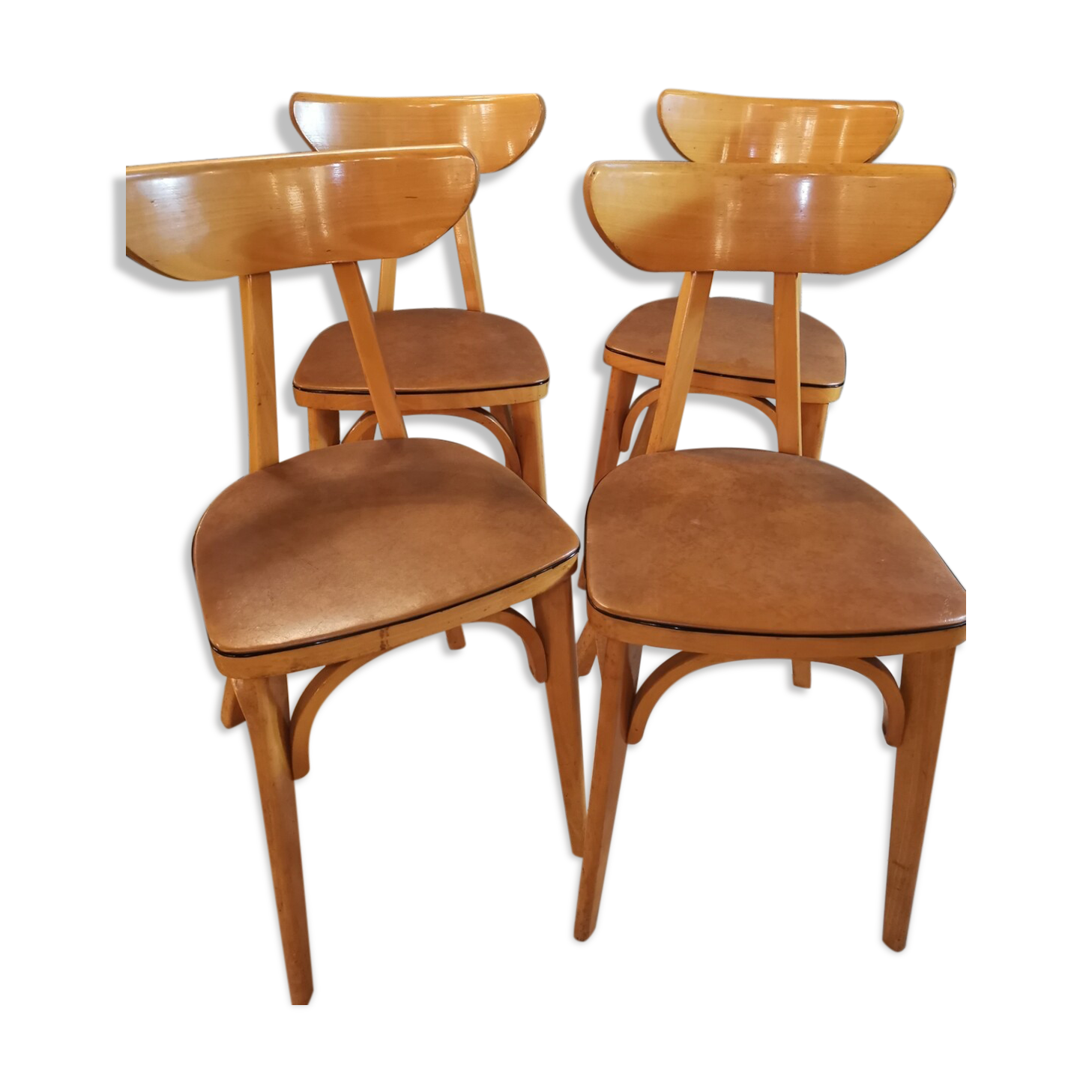 4 chairs bistro Luterma Banana