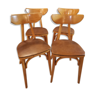 4 chairs bistro Luterma Banana