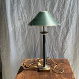 Vintage green and gold table lamp H60 D30