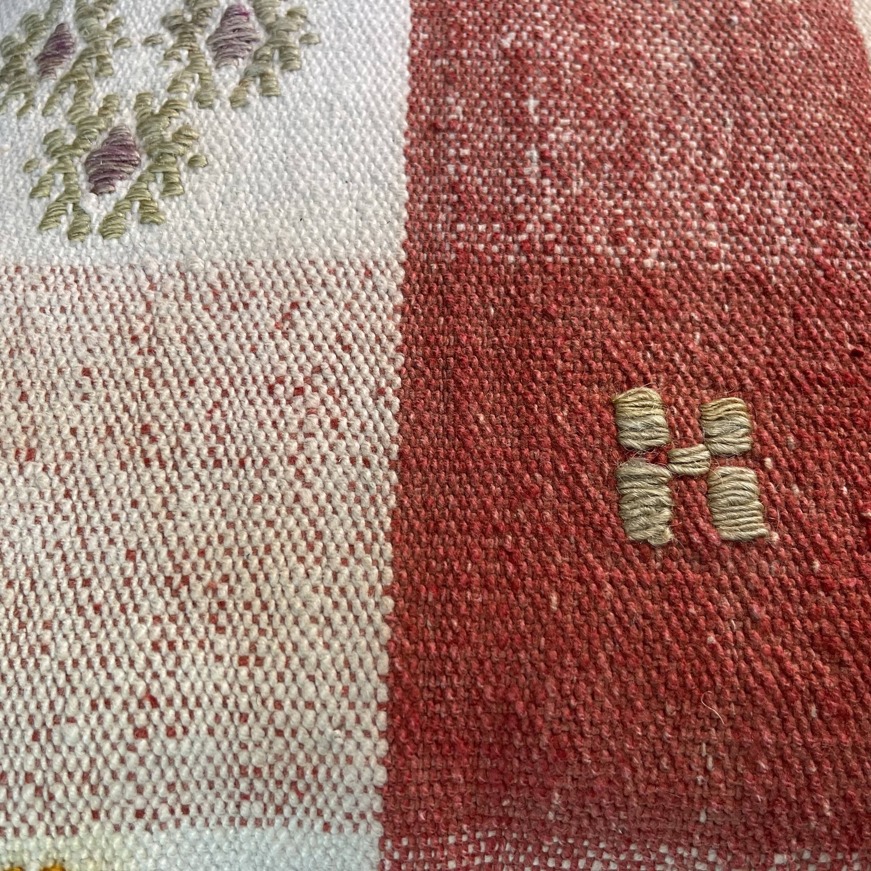 Vintage turkish handmade cushion cover , 30 x 50 cm