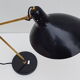 Black office vintage lamp by Jean Boris Lacroix - 1965