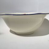 Mary Lou Digoin octagonal salad bowl diameter 28cm dark blue edge