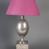 Lampe de table par l’artiste Philippe Barbier, XXème siècle.