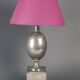 Lampe de table par l’artiste Philippe Barbier, XXème siècle.