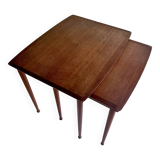 2 Scandinavian Nesting Tables, Teak